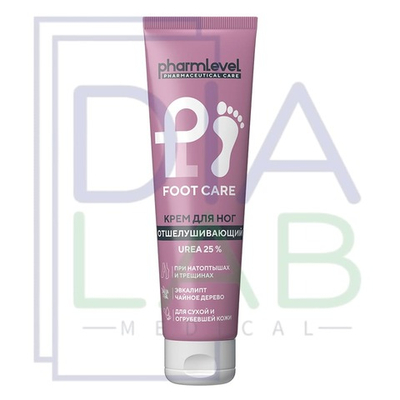 Крем для ног ОТШЕЛУШИВАЮЩИЙ с МОЧЕВИНОЙ, для женщин и мужчин, 100мл, 1 шт.