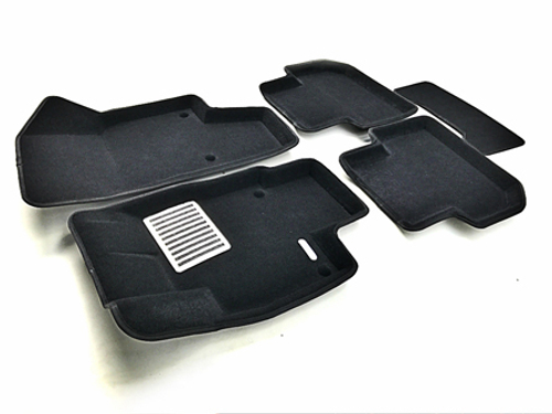 Коврики салона для VOLKSWAGEN Tiguan (2017-) Euromat 3D Lux черные. Арт. EM3D-005415