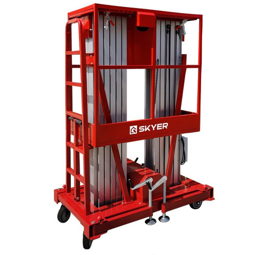 Подъемник передвижной телескопический мачтовый SKYER GTWY 8-200 AC/DC (в/п 8 м, г/п 200 кг)