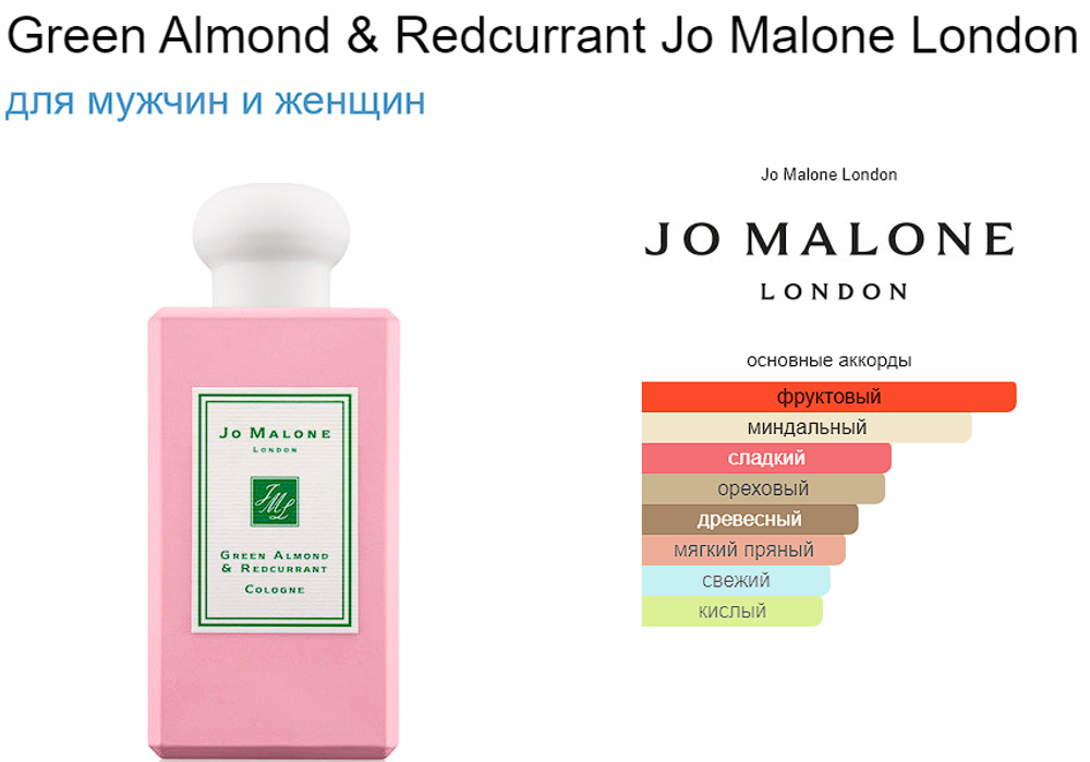 Jo Malone Green Almond Redcurrant