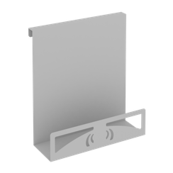 Навесной лоток для бумаг вертикальный узкий MAN-22.T-30 Металл Серый 230*110*250