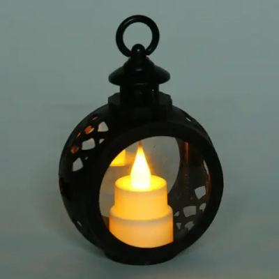 Сувенир с подсветкой «Горящая свеча» 8,5*12 см, Черный