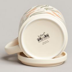 КРУЖКА С КРЫШКОЙ LEFARD FLOWERS 390МЛ. (КОР=24ШТ.)