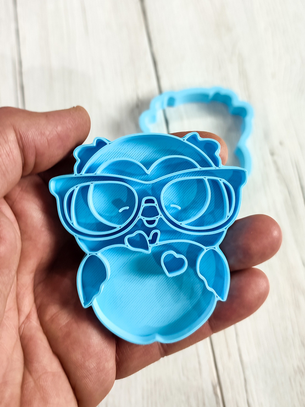 Штамп "Сова с яблоком"