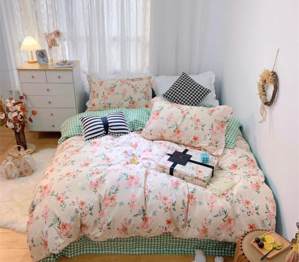ZEPHYR HOME Двуспалка Фланель желтый цветы