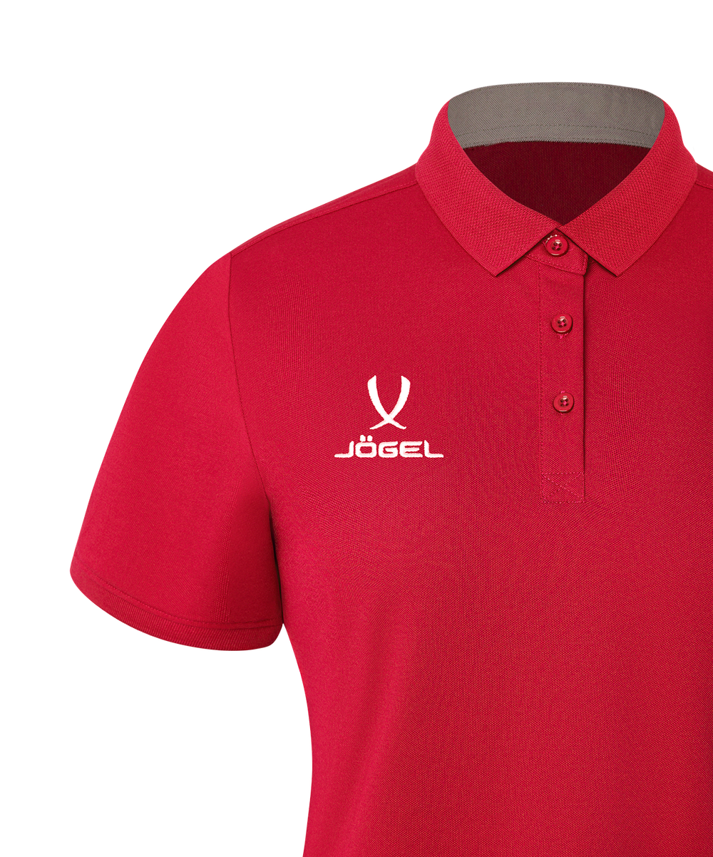 Поло женское JÖGEL PREMIER PerFormDRY CVC Polo W, красный