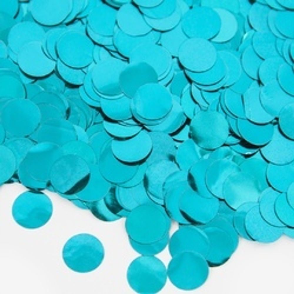 Конфетти фольга Круг, Тиффани, Металлик, 1 см, 50 гр.