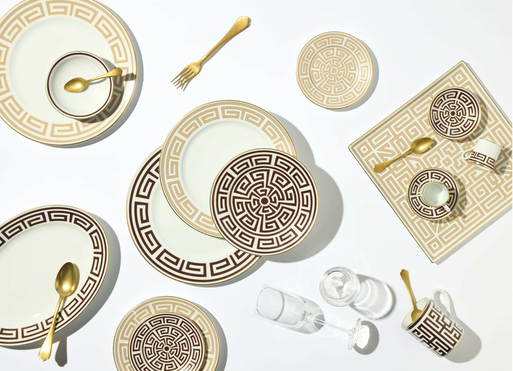 Чайная чашка с блюдцем Labirinto Ebano (220 мл)