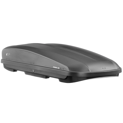 Автобокс на крышу автомобиля "Winner425" двусторонее открывание (черный диамант) / Евродеталь