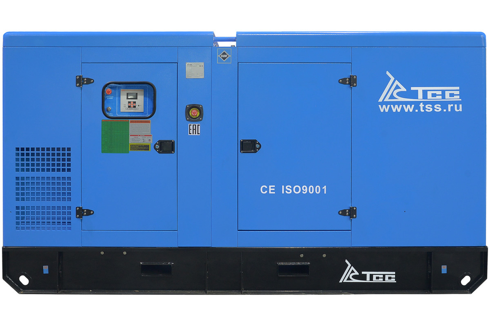 Дизельный генератор ТСС ЭД-150-Т400 в шумозащитном кожухе на прицепе