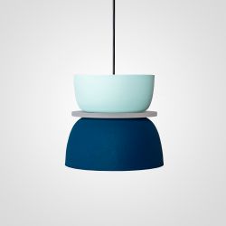 Подвесной светильник ILO D22 blue/mint