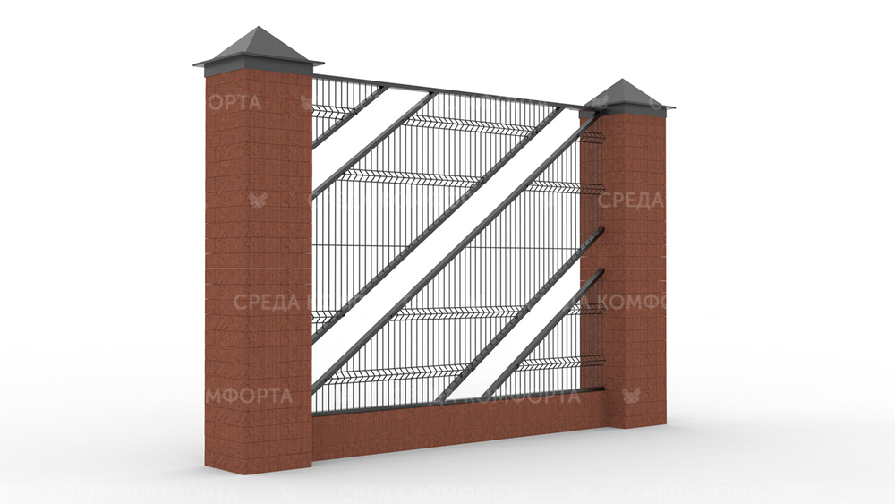 Забор 3Д ZBR0077