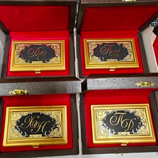 Визитница "Златоуст" с индив. логотипом под заказ