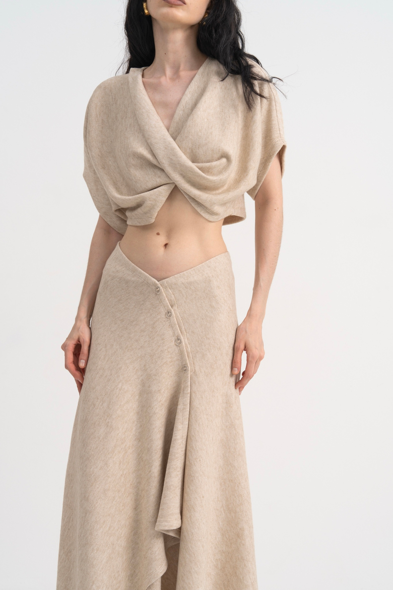 Юбка «Asymmetry» бежевый