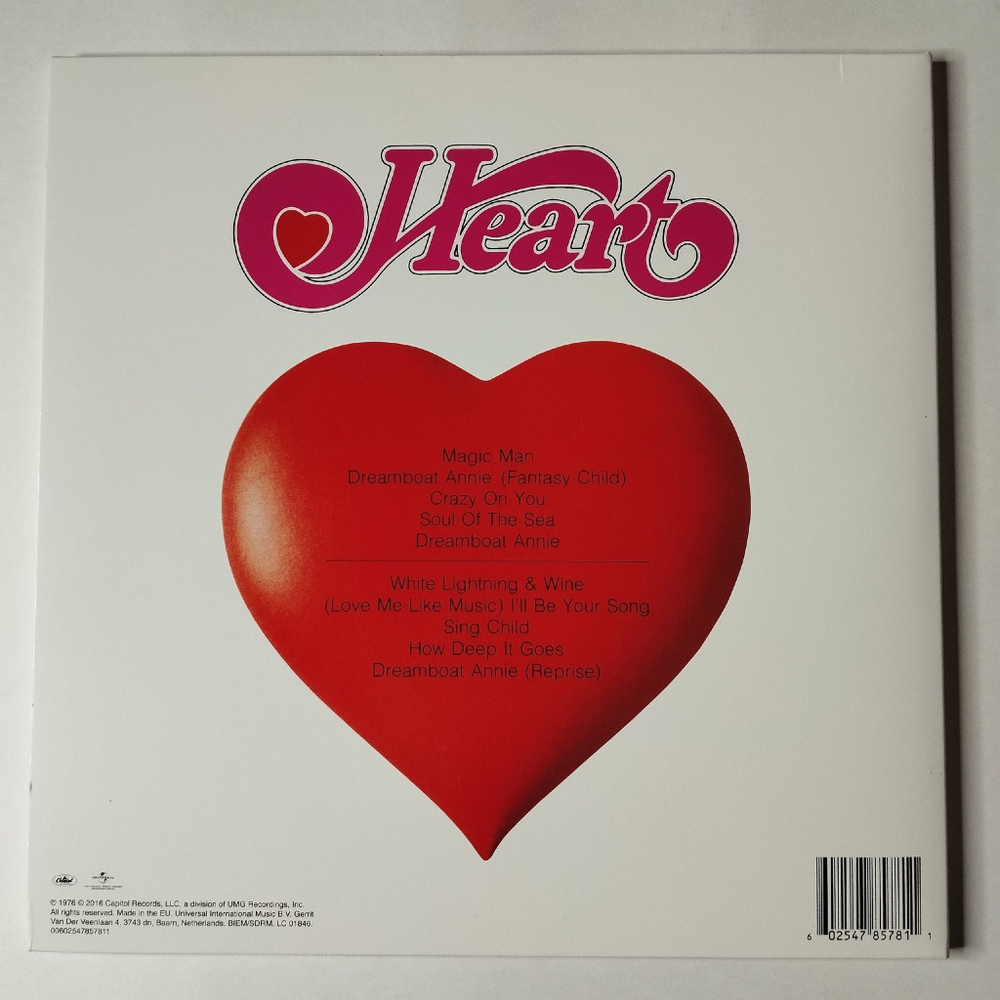 Винтажная виниловая пластинка LP Heart Dreamboat Annie (EU 2016)