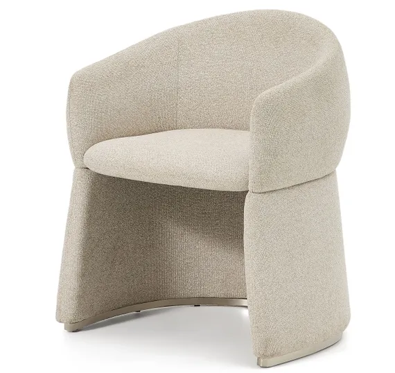 Стул Bosca из бежевого шенилла