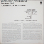 Krzysztof Penderecki / Symphony No. 2 "Christmas Symphony" (LP)