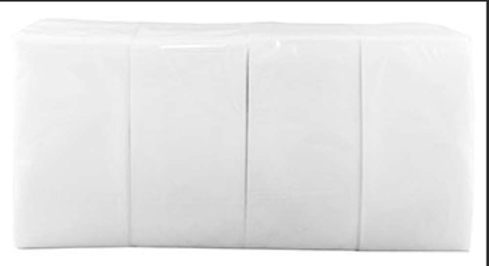 Салфетки 33*33 200 шт белые 2х слойные "Сложение-1/8"  (1/9шт)