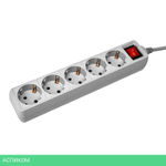 Сетевой фильтр PC Pet AP01006-E-G серый