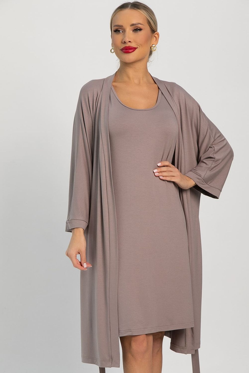 Платье-майка для дома Шелк вискозы (латте) П14492-52М LT Collection