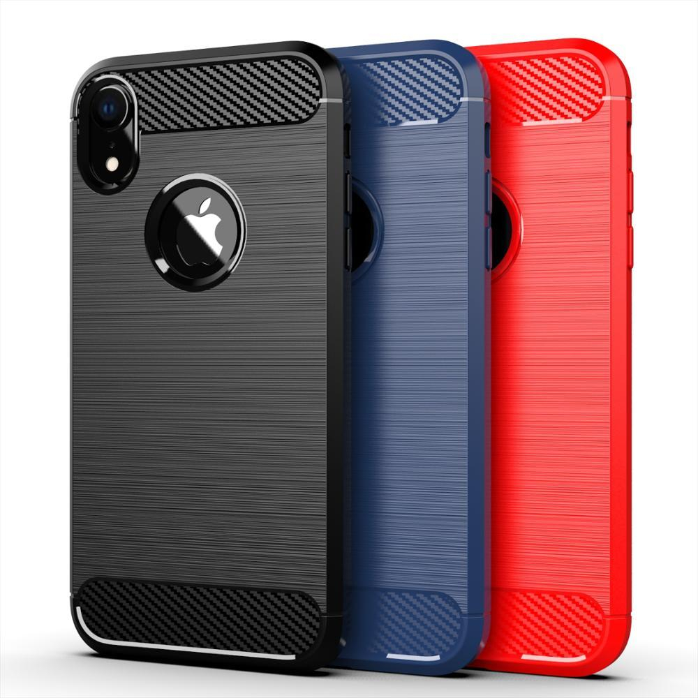 Чехол для iPhone XR цвет Red (красный), серия Carbon от Caseport