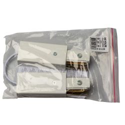UBX-Q122 G25 WHITE 1 POLYBAG Соединитель для 2-х шинопроводов типа G. гибкий. Однофазный. Белый. ТМ Volpe