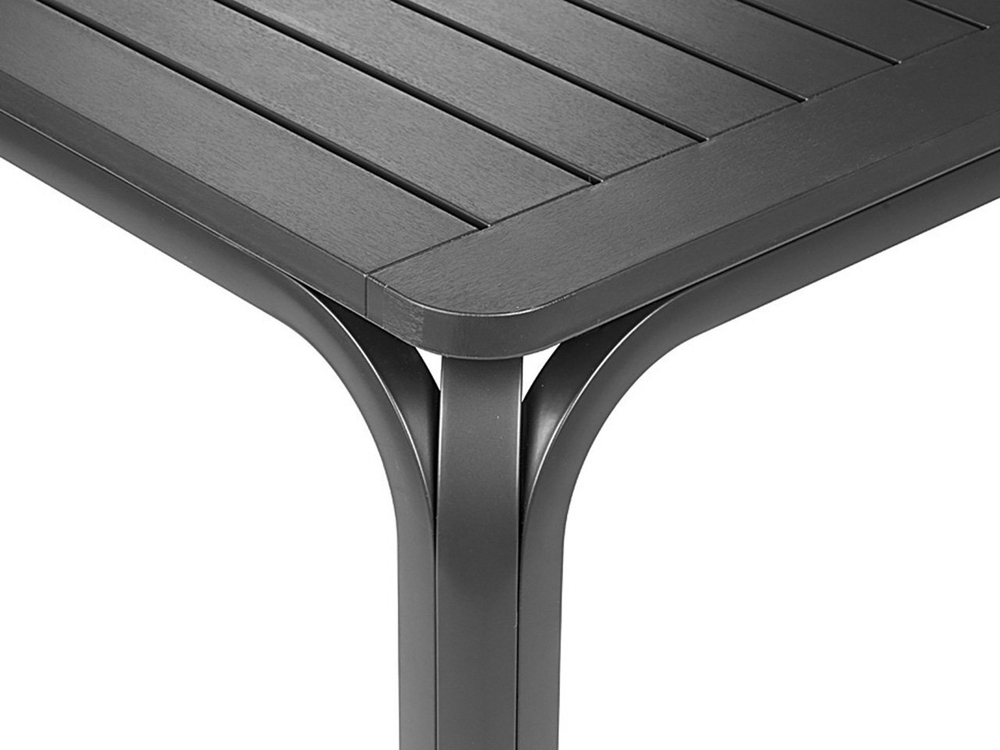 Стол пластиковый раздвижной Nardi Alloro 140 Extensible, антрацит