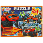 Пазл 2в1 (15,24эл.) "Суперджипы" коробка 4660254410992 (Умные игры)