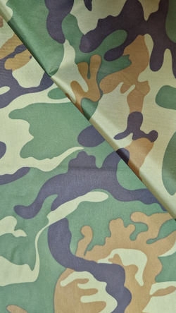 Ткань курточная Prival Oxford 210D PU 1000, 120г/м2, 1.5х1м, принт камуфляж НАТО