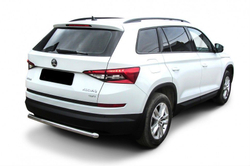 Защита заднего бампера (нержавейка) Skoda Kodiaq (2016-2021) d57