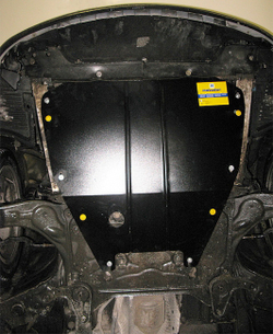 Защита картера двигателя, КПП (2 мм, сталь) для Renault Espace 2002-2012 Motodor.01718