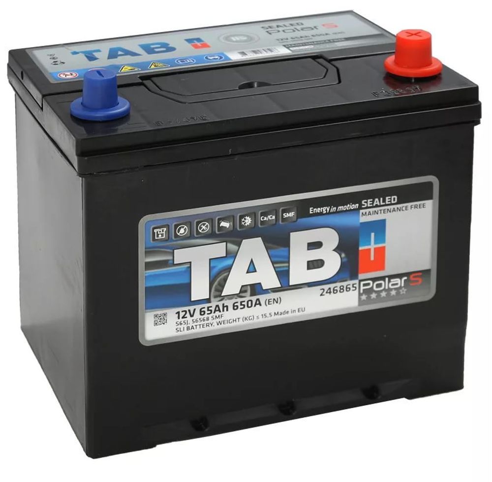 TAB POLAR JIS MF 6CT- 65 ( 246865 ) аккумулятор