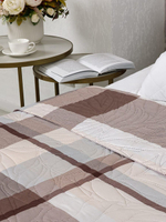 Покрывало на кровать, стеганое, поплин с размерами 215х220