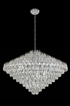 Подвесная люстра 34*Е14 LE6889/1000 CH хром Adriana Leon