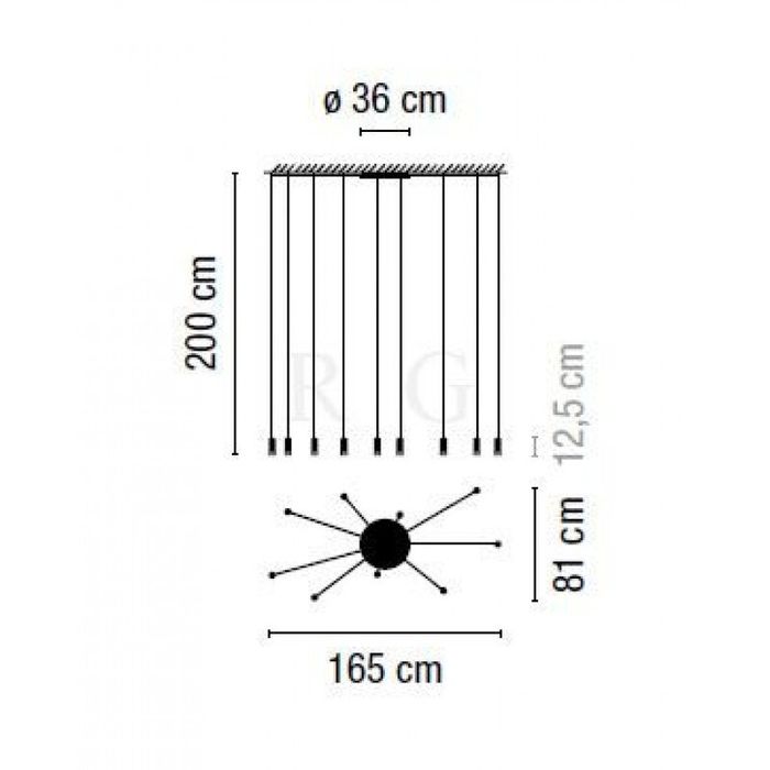 Подвесной светильник Vibia Wireflow 0360