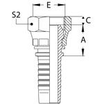 Фитинг DN 06 BSP (Г) 1/4