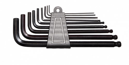 Набор шестигранников KL-9704 KENLI, 9шт на 1.5/2/2.5/3/4/5/6/8/10мм в клипсе