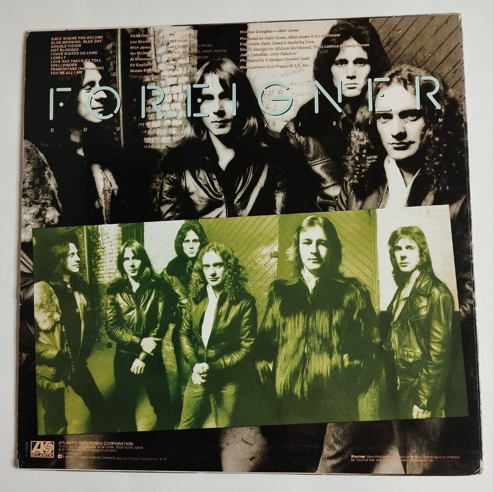 Винтажная виниловая пластинка LP Foreigner Double Vision (Japan 1978) (No Obi)