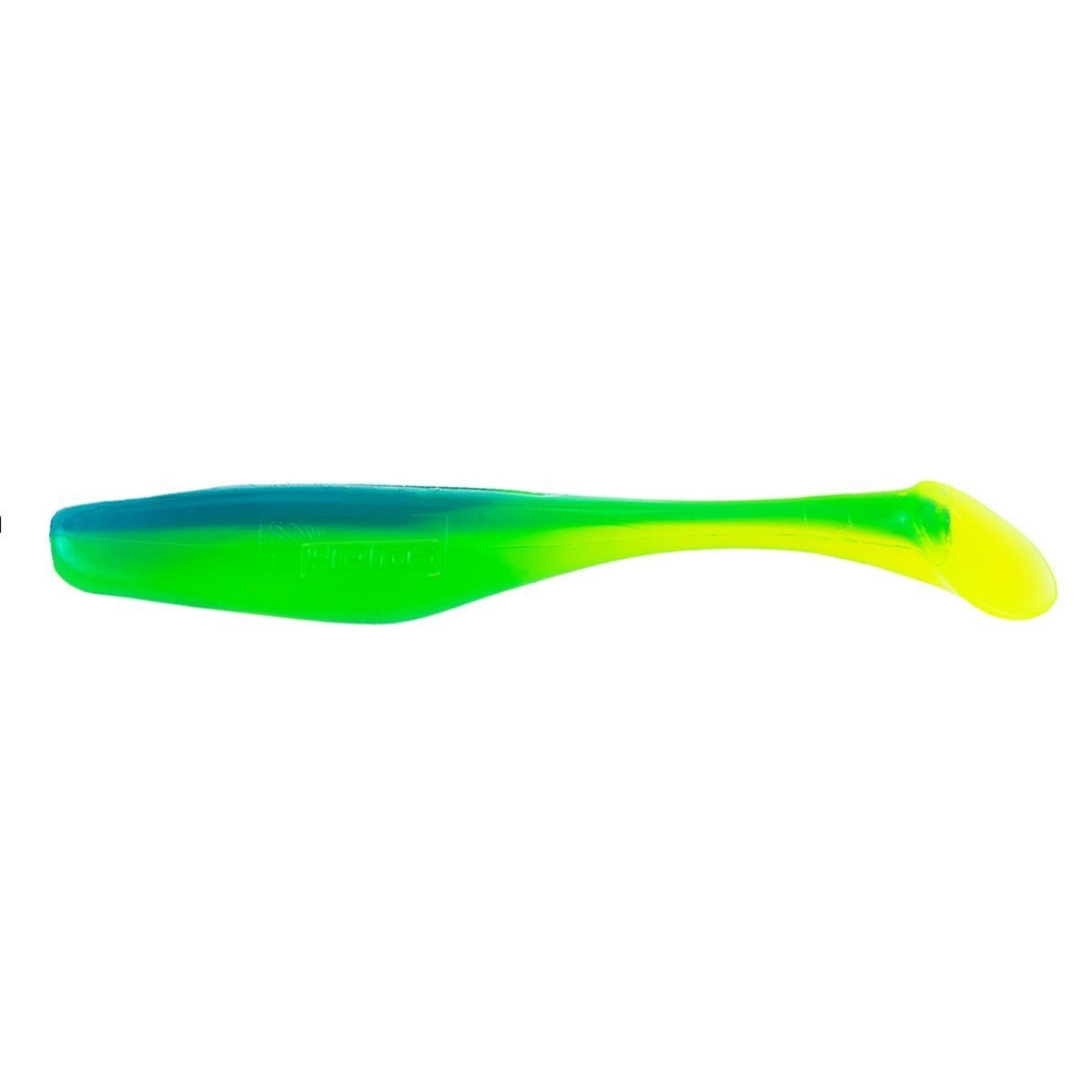 Виброхвост несъедоб. Vigor 3,75"/9.5 см Blue Lime 100шт. (HS-6-040-N) Helios