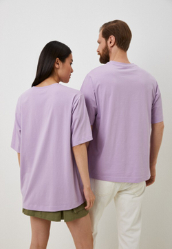 Футболка оверсайз унисекс Anyday  T-shirt 02, цвет лиловый