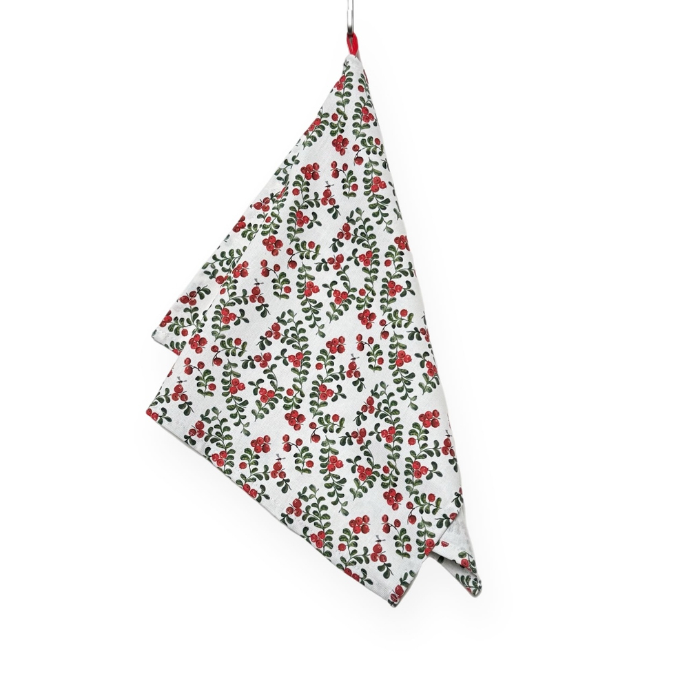 КОЗА ТЕКСТИЛЬ кухонное полотенце  "Брусника", хлопок 100%