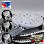 3012 Лейка для душа БЕЛЫЙ 12*25см (3-функций) HANSEN (50/1шт)