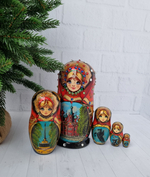 Матрешка Санкт-Петебург 15см 5 мест