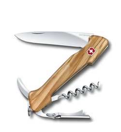 Нож Victorinox Wine Master, 130 мм, 6 функций, оливковое дерево