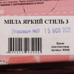 Кукла Мила яркий стиль 3 39см. (Весна)