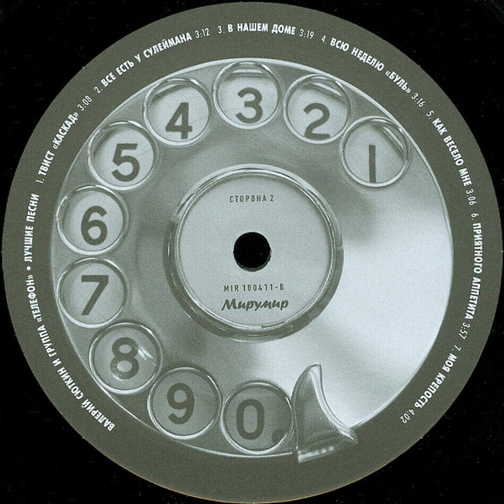 Валерий Сюткин и Группа Телефон / Лучшие Песни (LP)