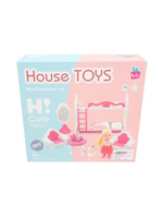 Игровой набор "Спалья" компл. кукла 12см, предм. 12шт, коробка