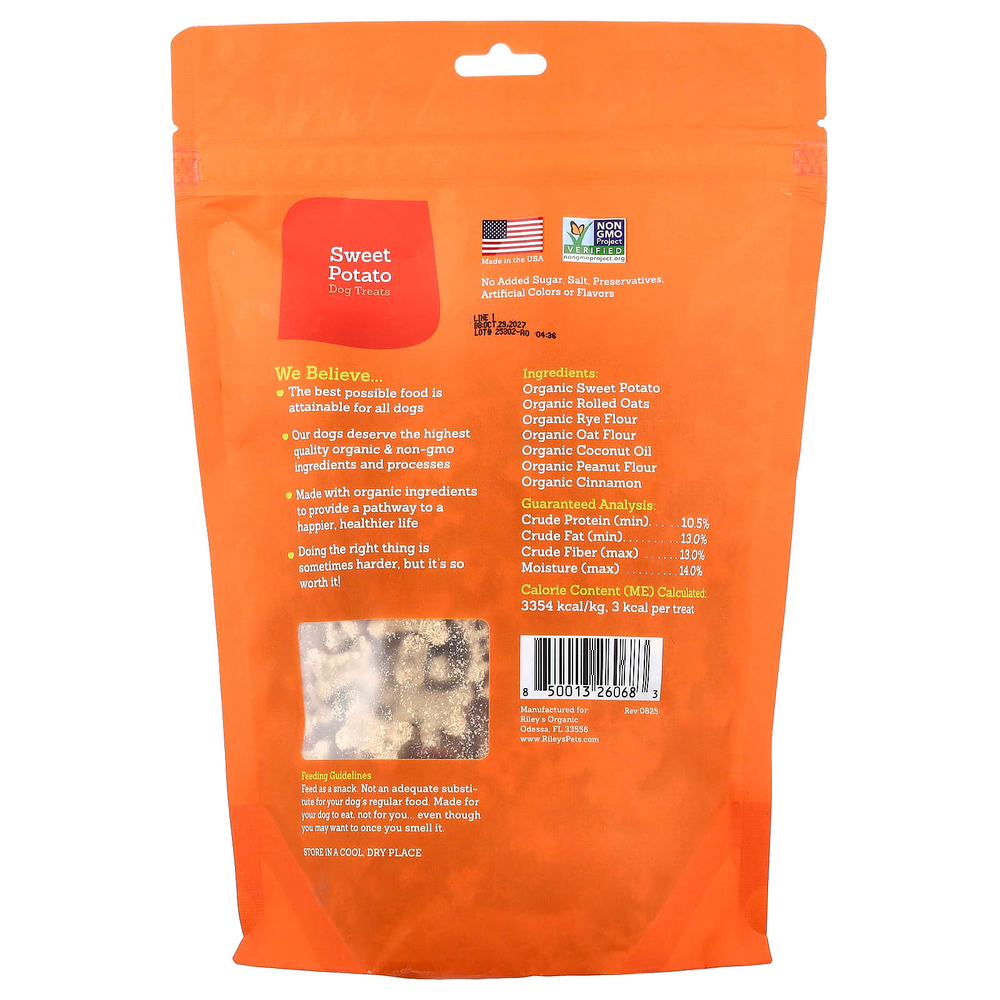 Riley’s Pets, лакомства для собак, со вкусом батата, 340 г (12 унций)