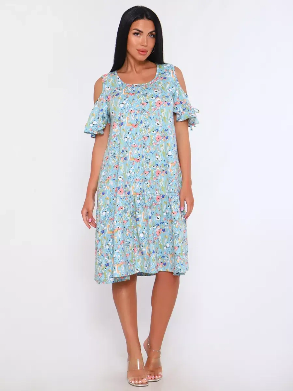 Платье свободное большие размеры