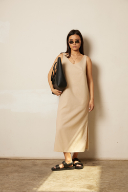 Сарафан льняной прямой